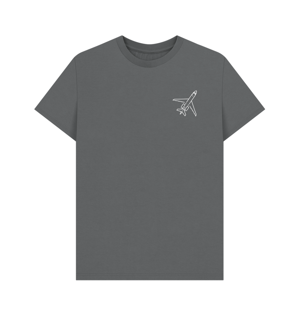 Slate Grey Printed T-shirt Front