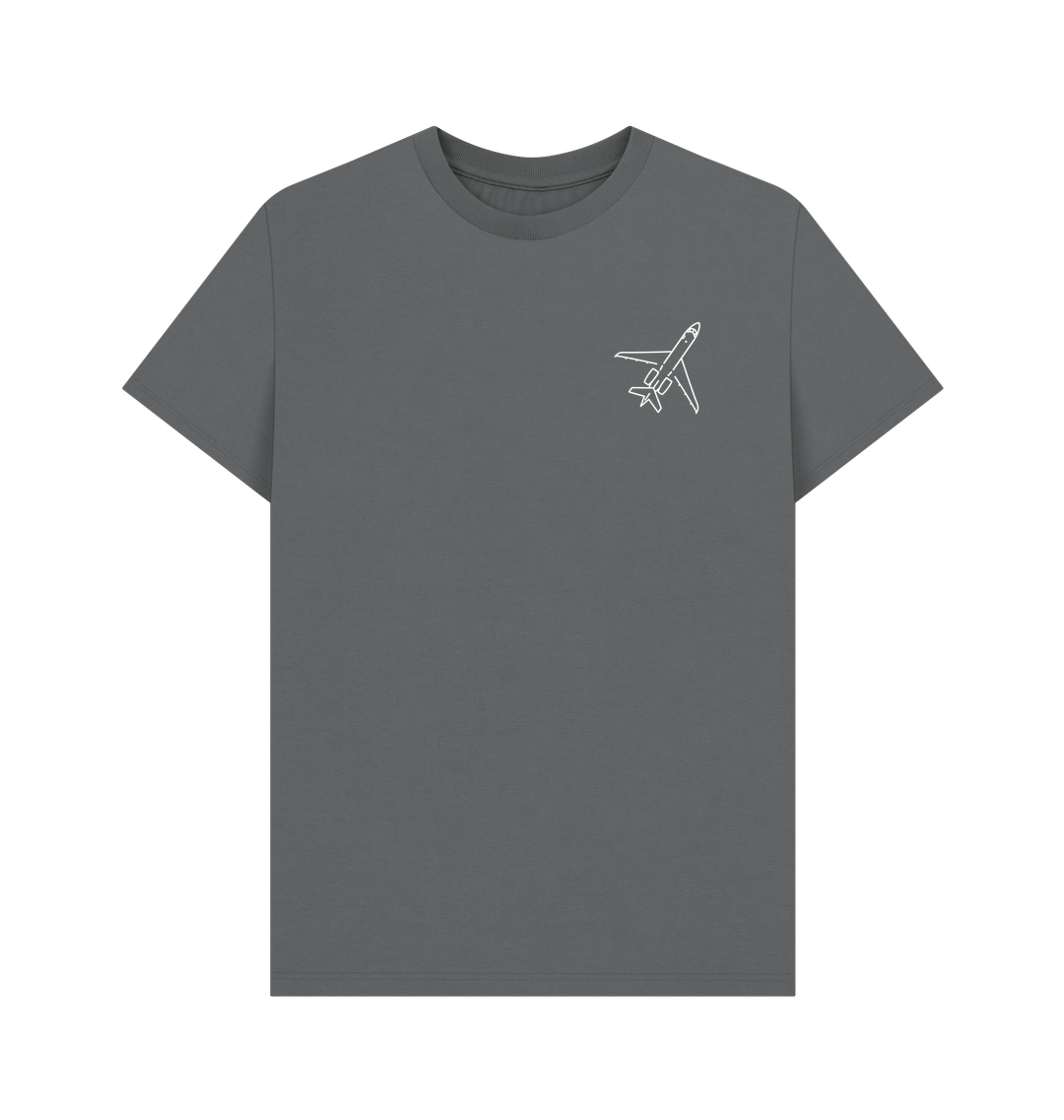Slate Grey Printed T-shirt Front