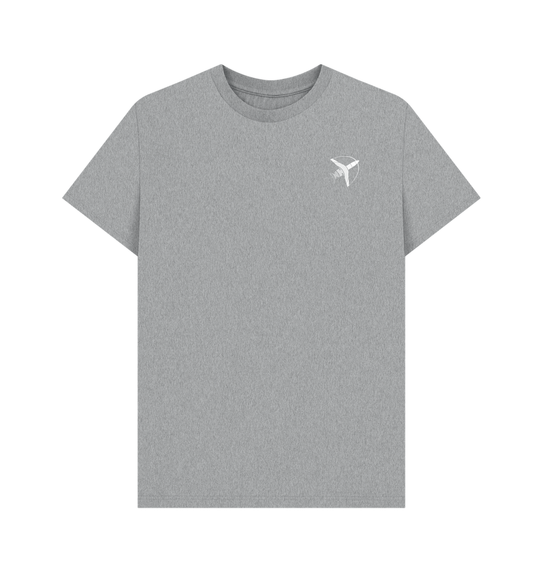 Athletic Grey Printed T-shirt Front