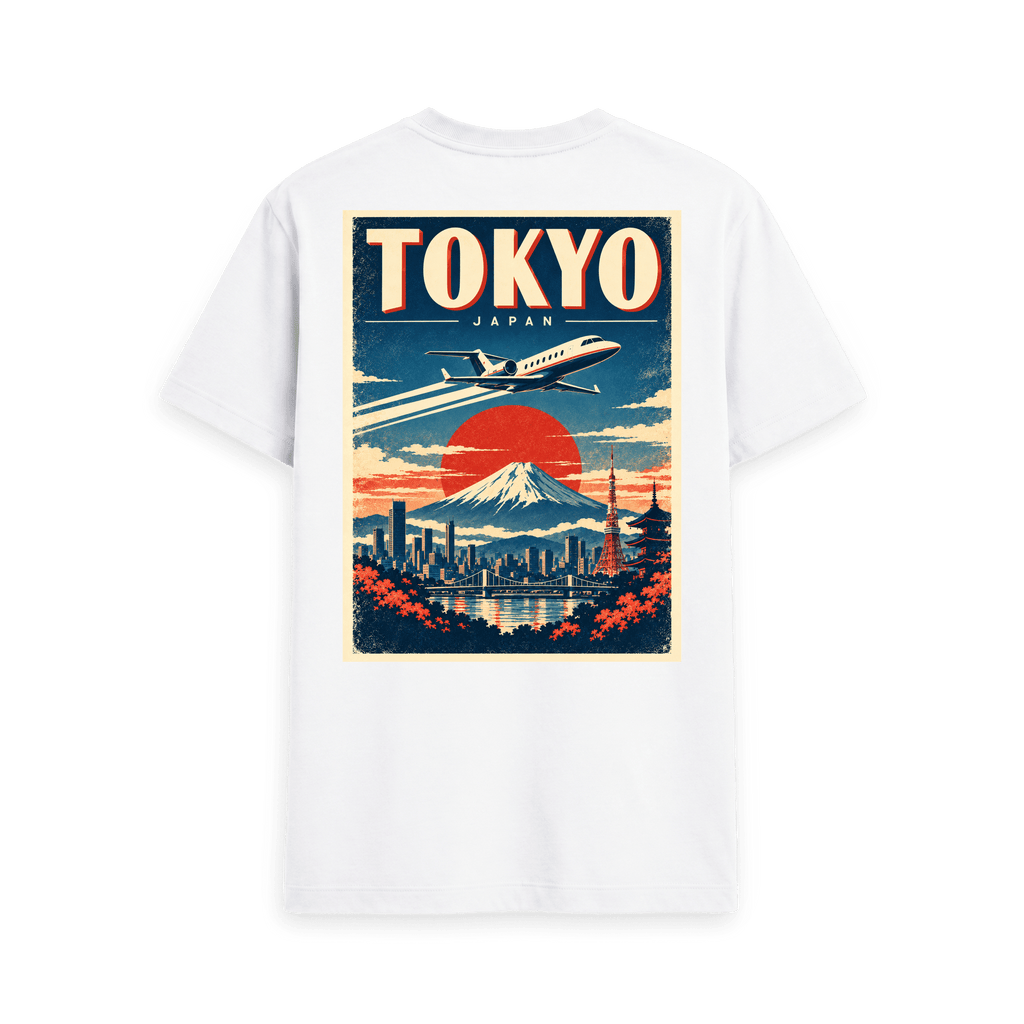 White Printed T-shirt Back