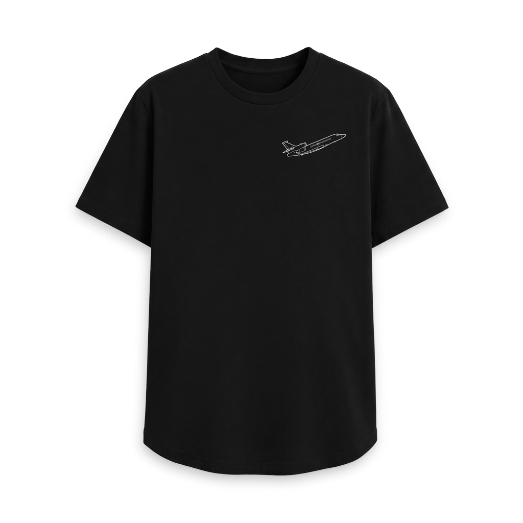 Black Printed T-shirt Front