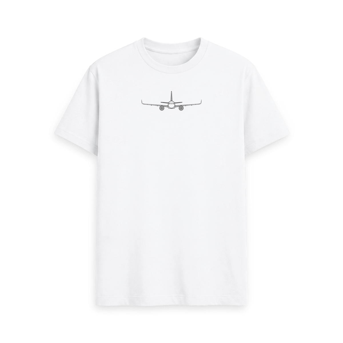 White Printed T-shirt Front