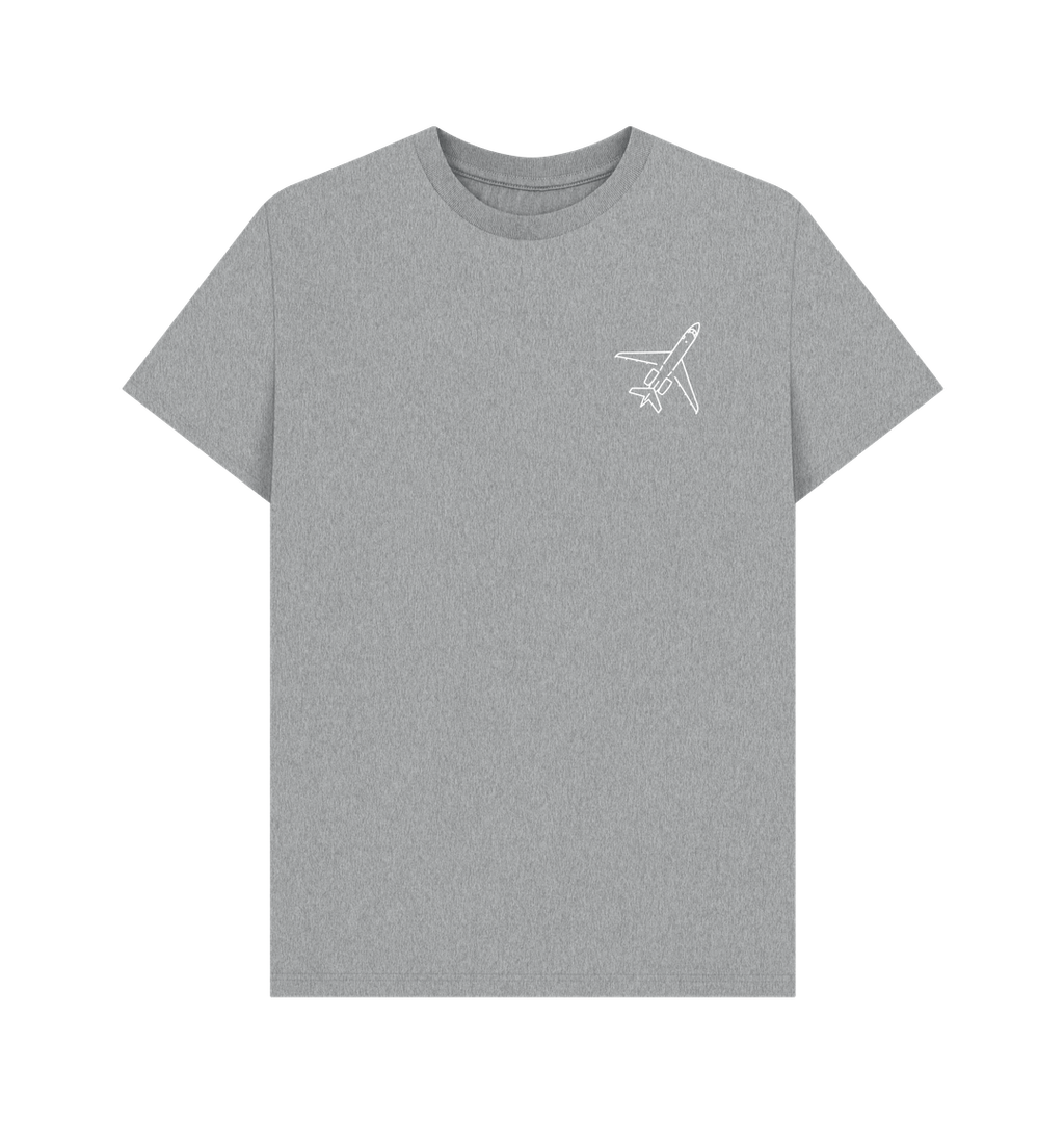 Athletic Grey Printed T-shirt Front