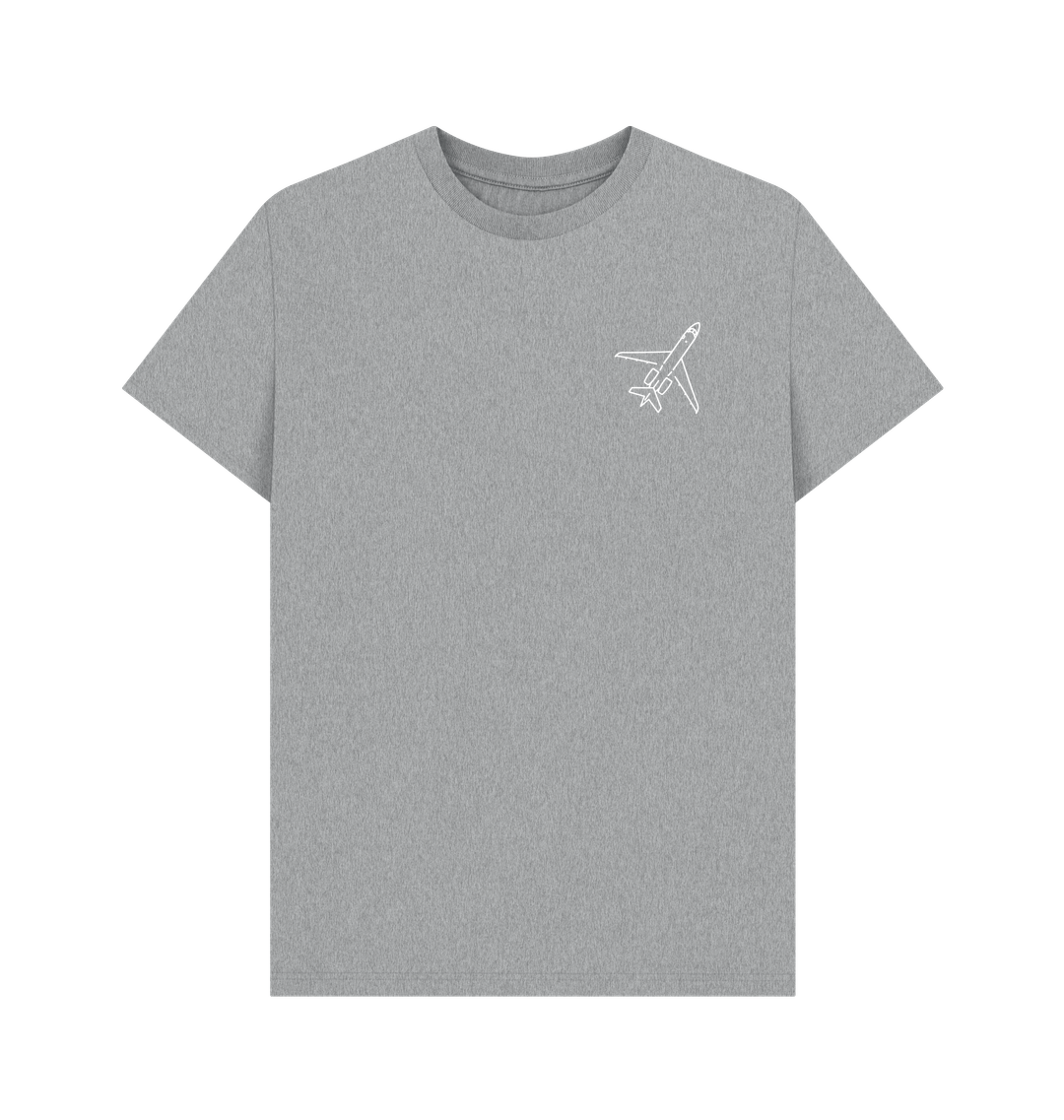 Athletic Grey Printed T-shirt Front