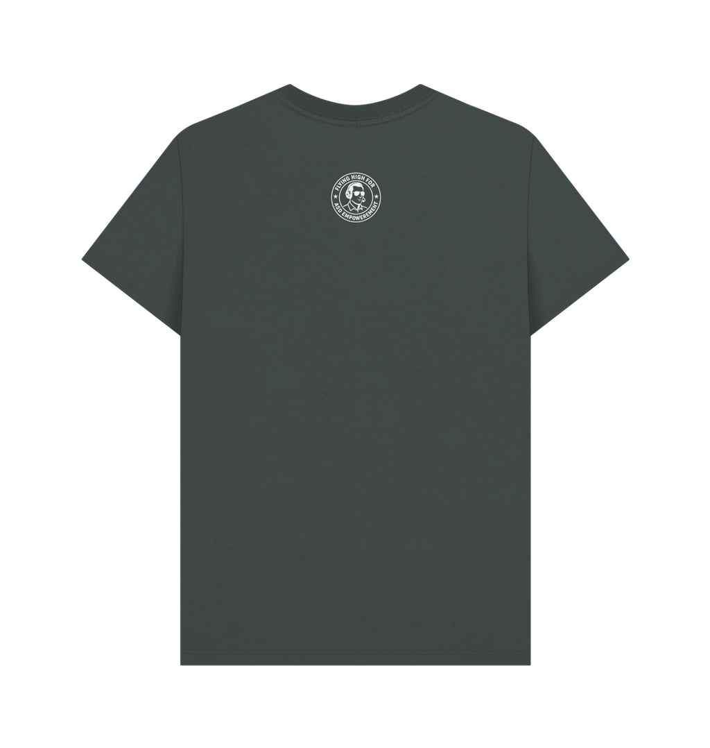 Dark Grey Printed T-shirt Back