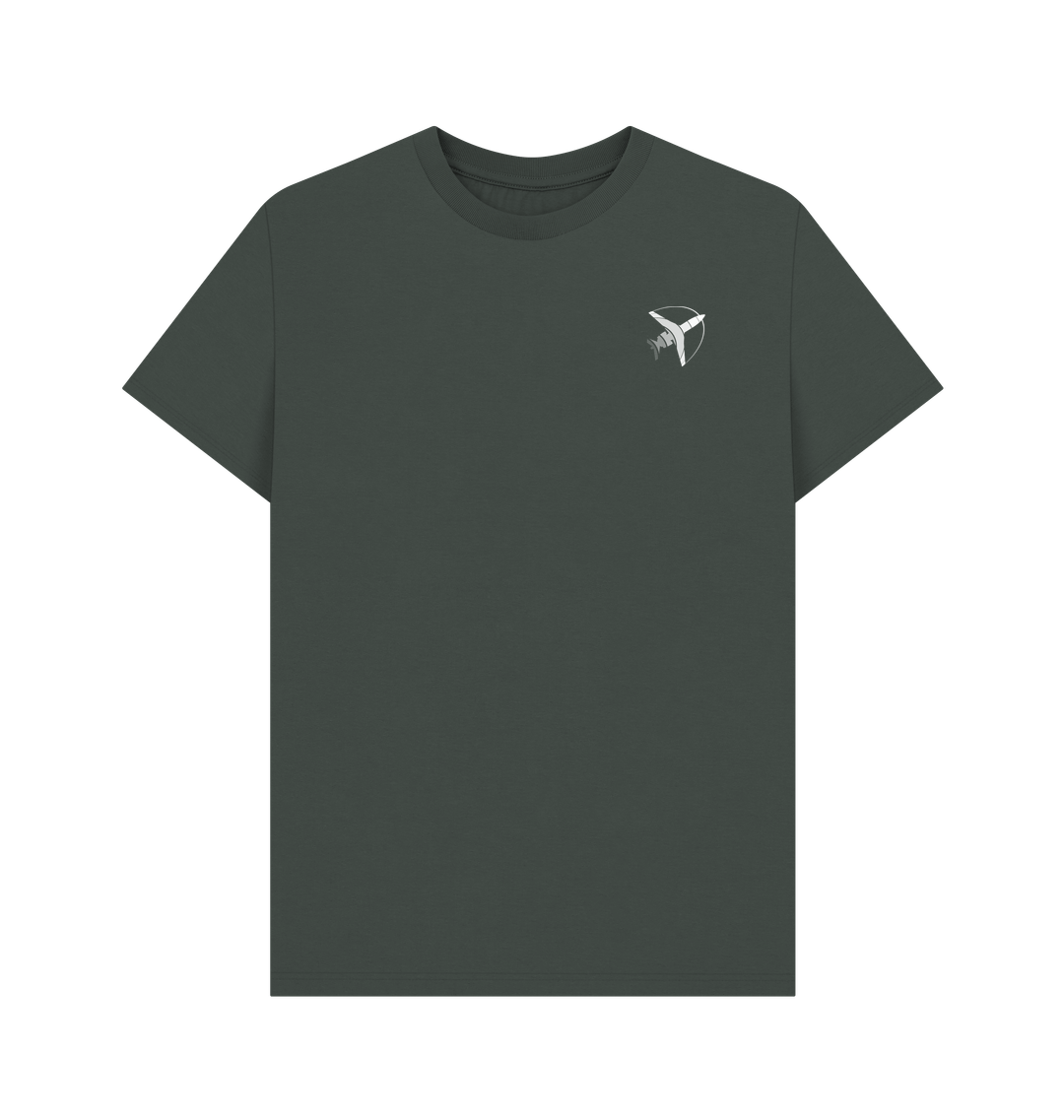 Dark Grey Printed T-shirt Front