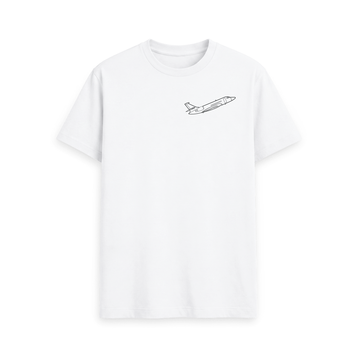 White Printed T-shirt Front