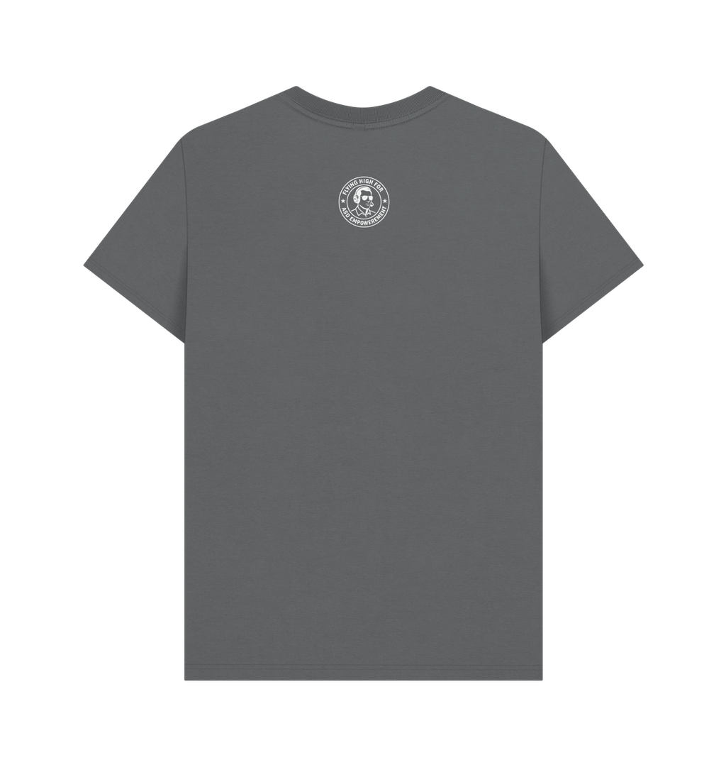 Slate Grey Printed T-shirt Back
