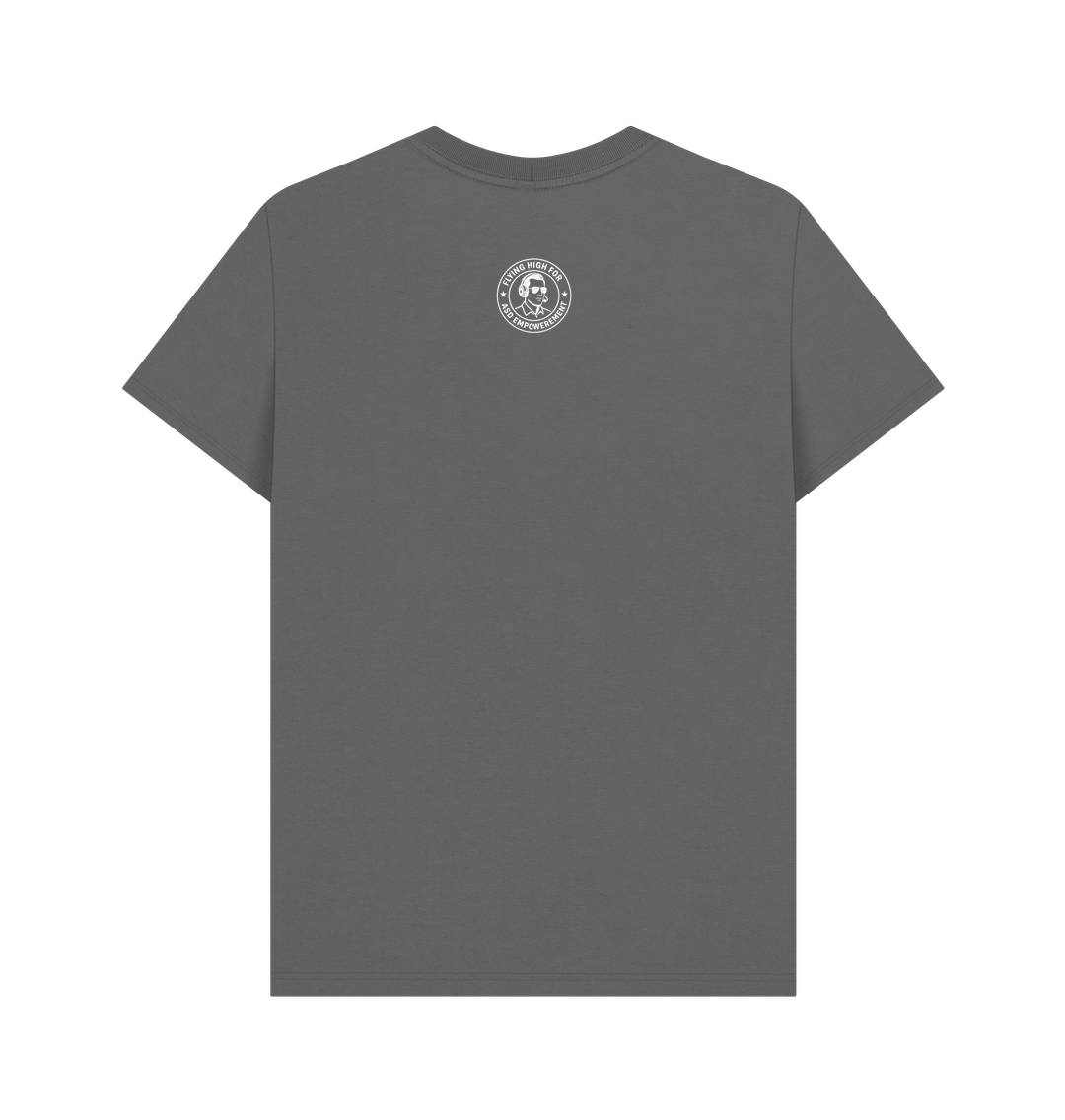 Slate Grey Printed T-shirt Back