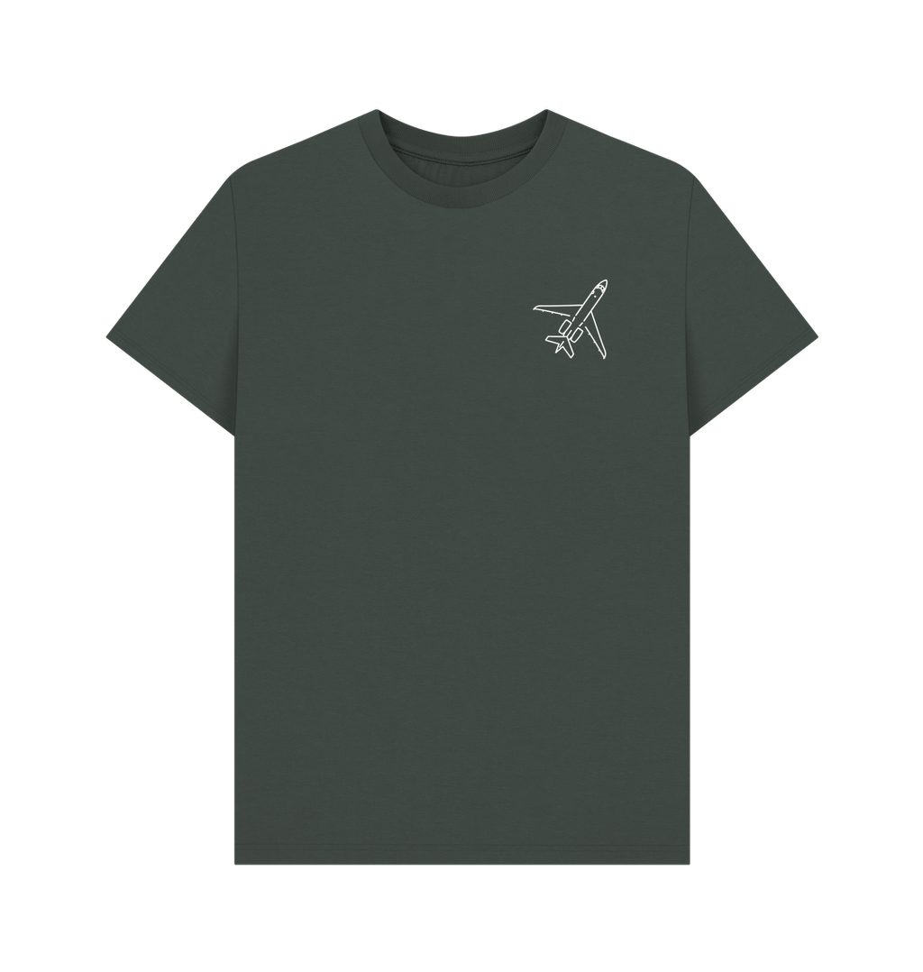 Dark Grey Printed T-shirt Front