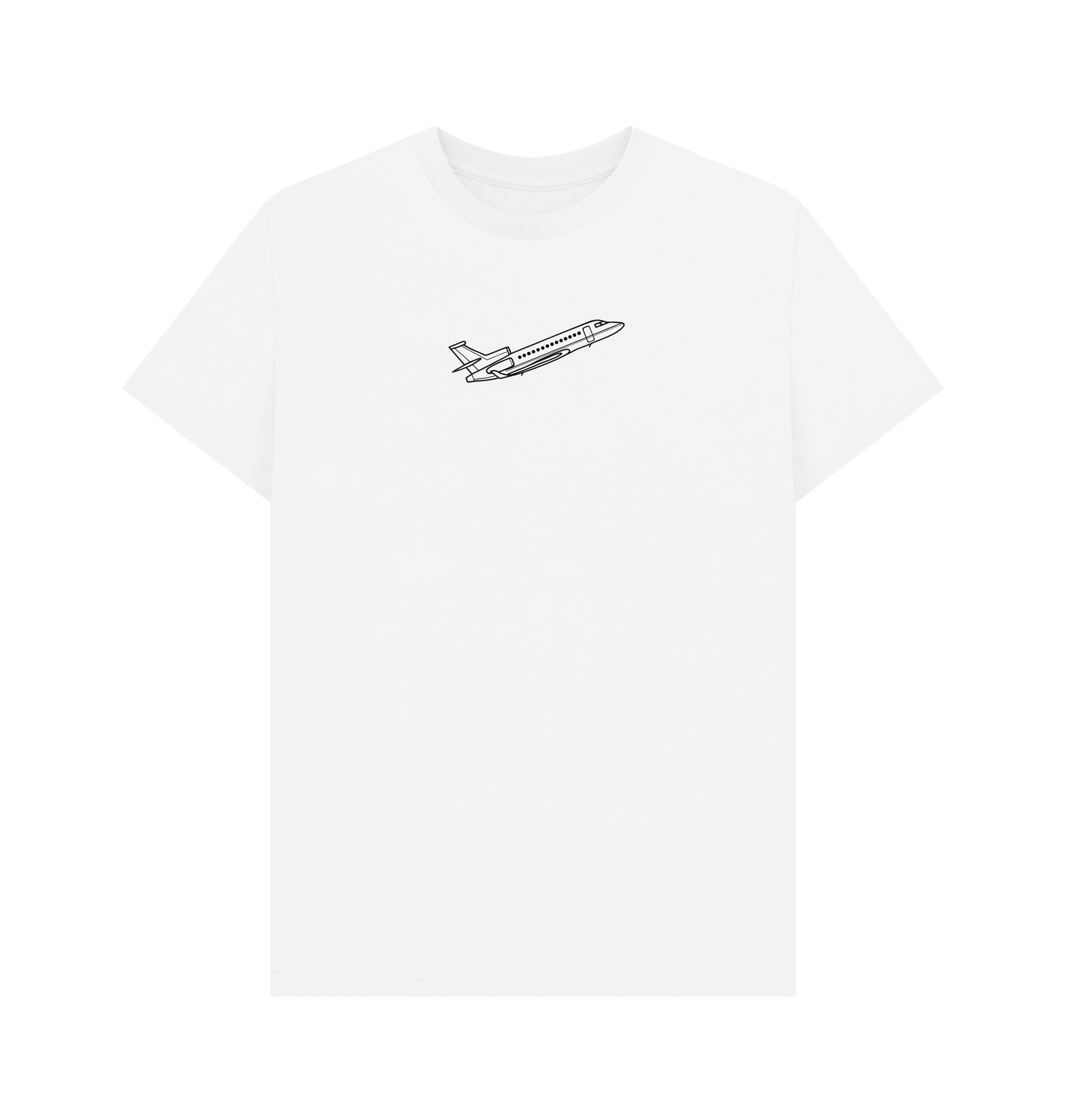 White Printed T-shirt Front